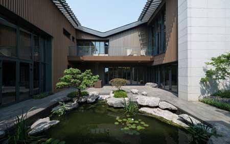 南京证大九间堂住宅景观
