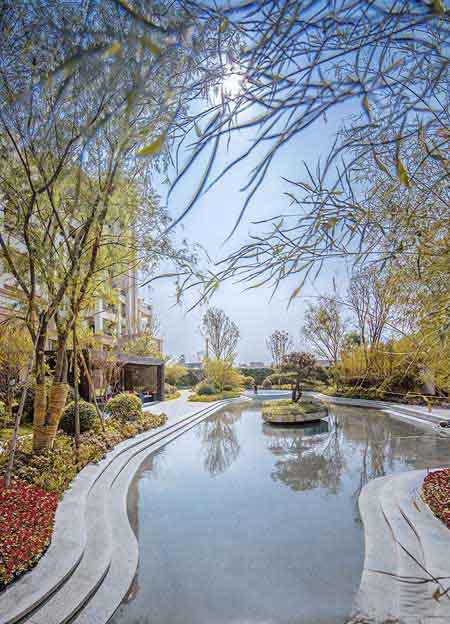 西安绿地璀璨天城景观示范区