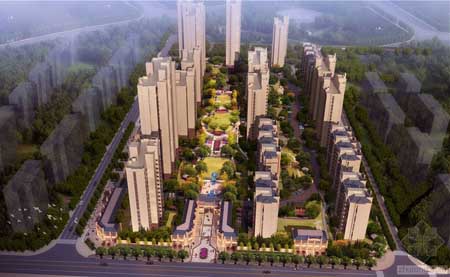 合肥名门河畔住宅景观