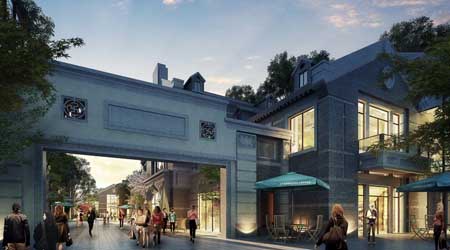 北京京投发展檀香府别墅景观