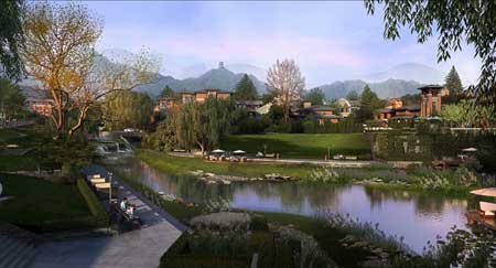 北京京投发展檀香府别墅景观