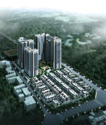 成都金房华韵天府住宅景观
