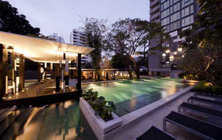 泰国曼谷Quattro高端住宅花园景观设计