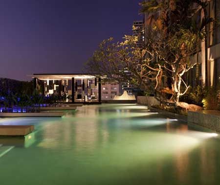 泰国曼谷Quattro高端住宅花园景观设计